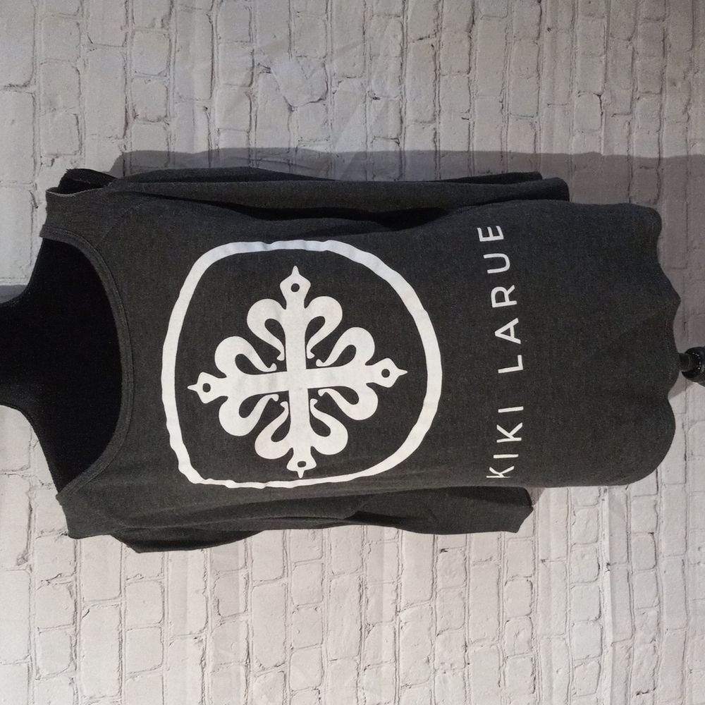 KIKI LARUE tribal open shoulder XL super soft thin sweatshirt